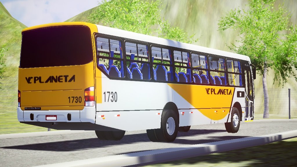 7 MOD MARCOPOLO VIALE MERCEDES-BENZ OF-1722M INTERCITY PARA PROTON BUS SIMULATOR